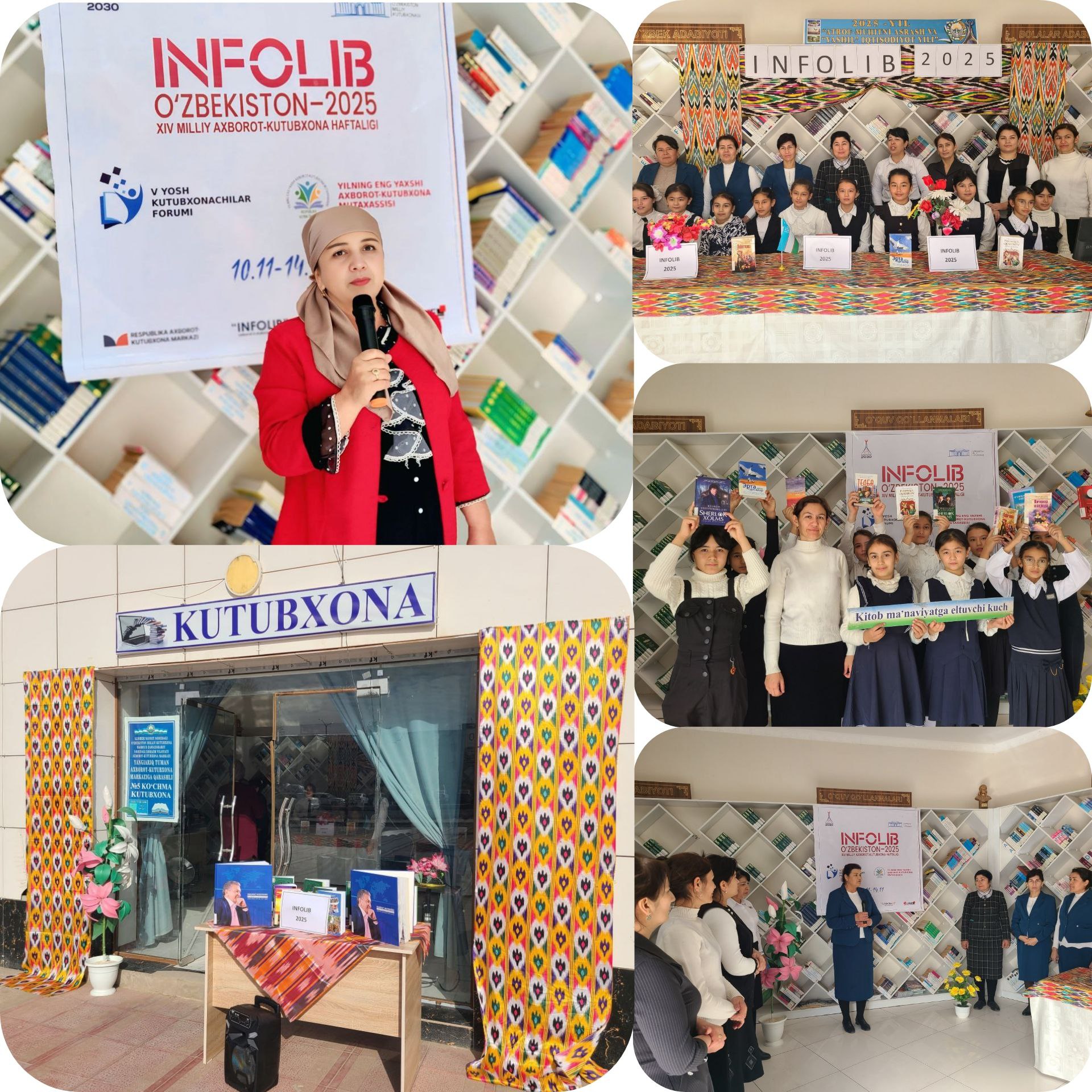 “INFOLIB O‘ZBEKISTON – 2025” XIV Milliy axborot-kutubxona haftaligi doirasidagi “Kitobsevar yoshlar — yurt kelajagi” mavzusi  ochilish tadbiri ko‘tarinki ruhda bo‘lib o‘tdi.
